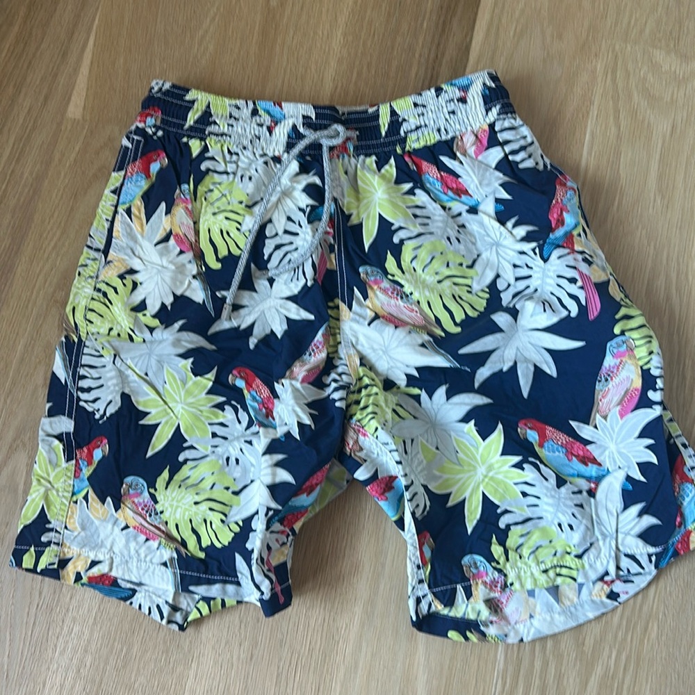 Men’s vilebrequin bathing suit - size XL - birds and leaf pattern
